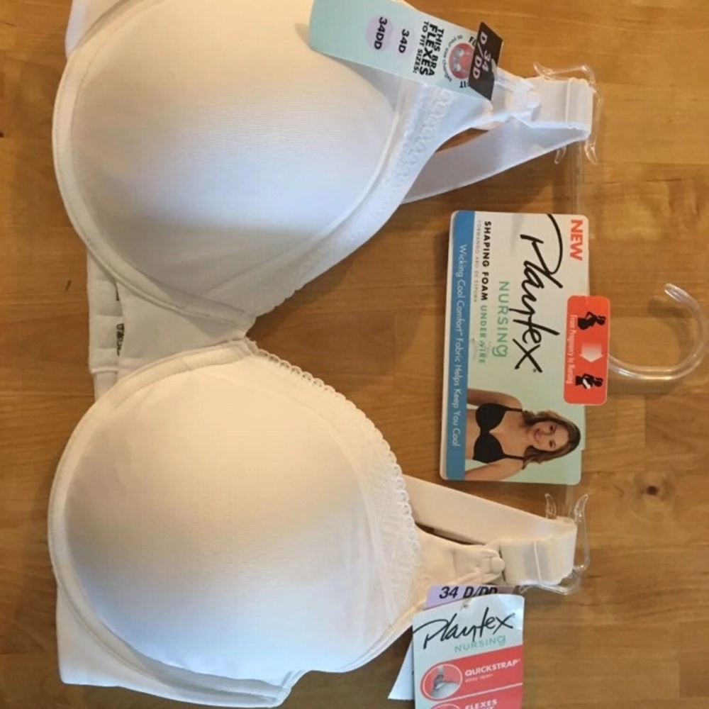 Platted maternity nursing bra